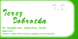 terez dobrotka business card