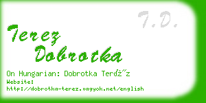 terez dobrotka business card